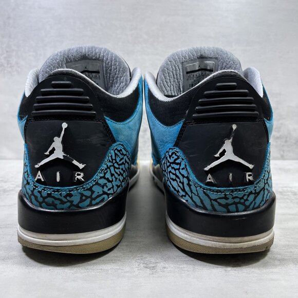 Nike Air Jordan 3 Retro Basketball Shoes - Men's Size 10.5 - Powder Blue - 13606 - Picture 6 of 12